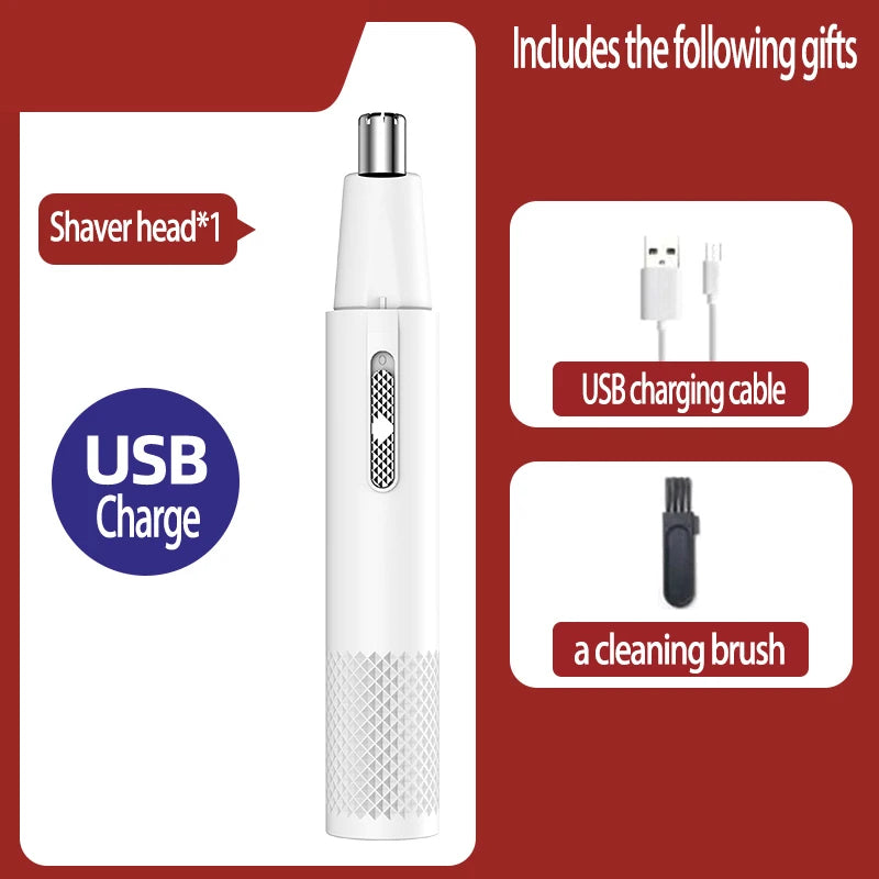 Nose Hair Trimmer USB Charging New High Quality Electric Portable Men/Women Mini Nose Hair Trimmer